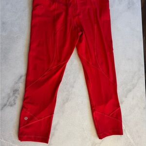 Lululemon Red Workout Leggings sz 8